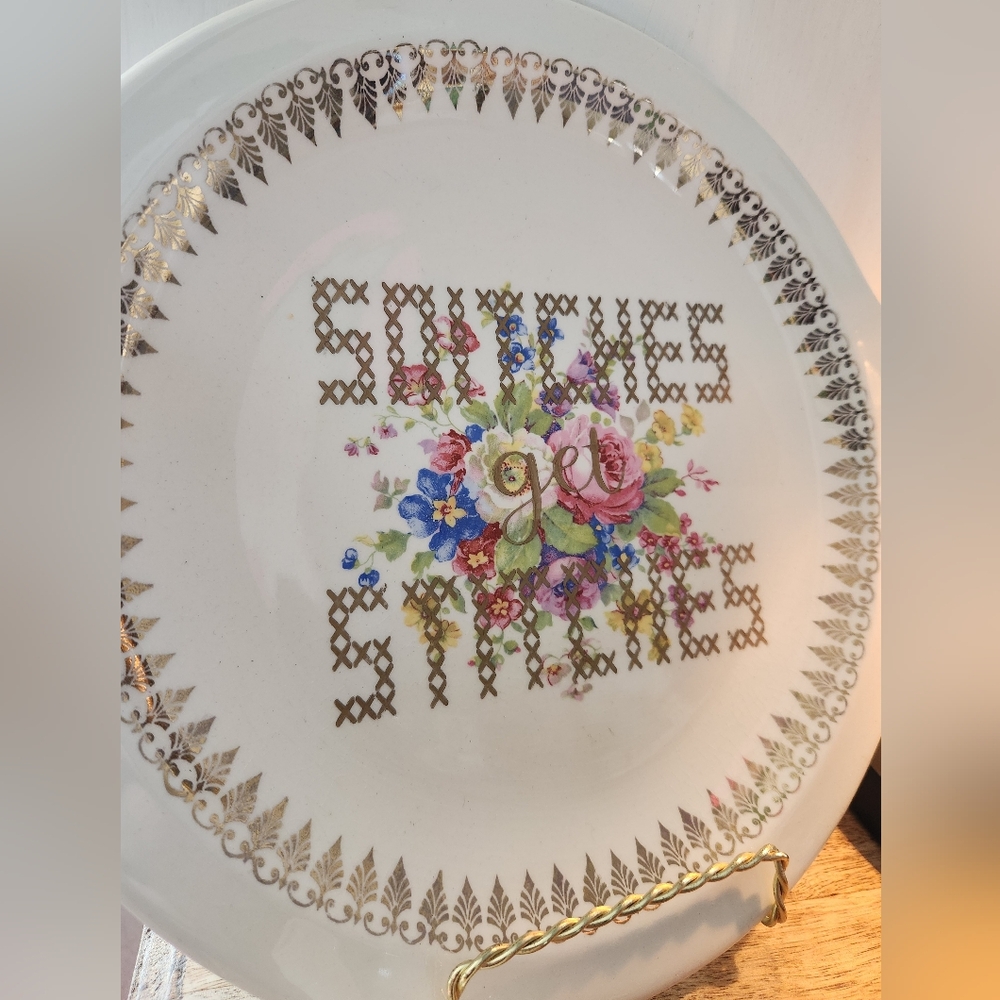 Quirky Vintage China Plate